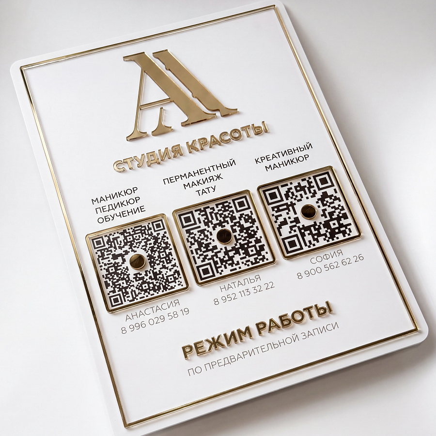 Таблички на дверь
